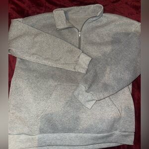 WOMENS GRAY QUARTER ZIP!! NEW NEVER WORN!!